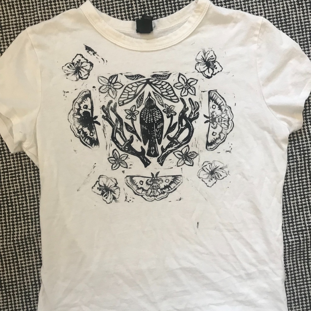 Hand Printed T Shirt